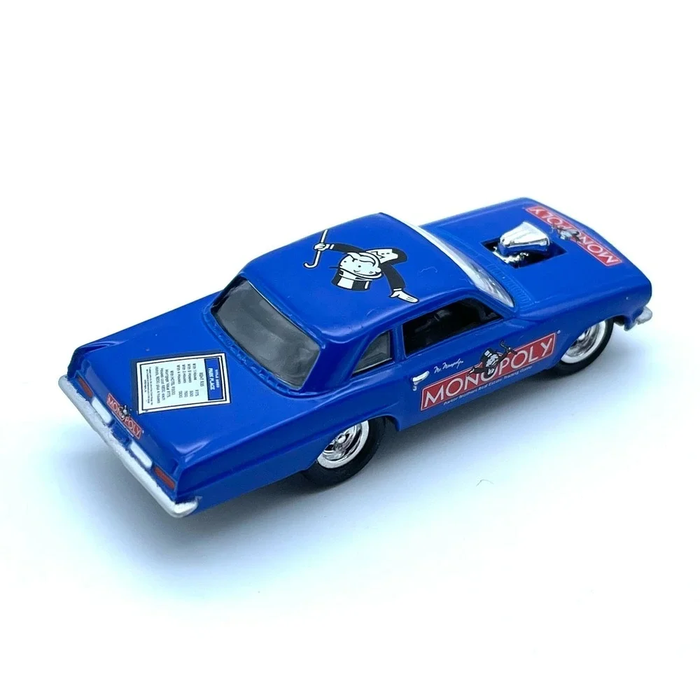 Johnny Lightning Monopoly Park Place Pontiac Tempest Car Blue Diecast 1/64 Loose